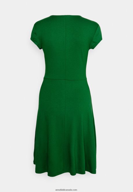 Anna Field Women Jersey Dress Dark Green H42J4Z116