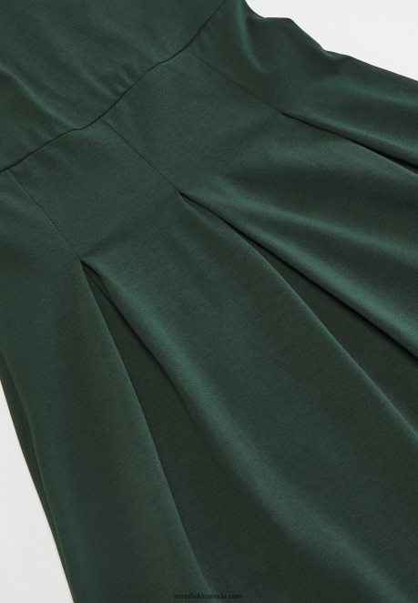 Anna Field Women Jersey Dress Dark Green H42J4Z190