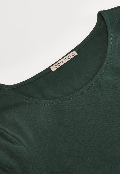 Anna Field Women Jersey Dress Dark Green H42J4Z190