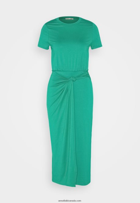 Anna Field Women Jersey Dress Green H42J4Z119