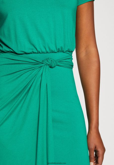 Anna Field Women Jersey Dress Green H42J4Z119
