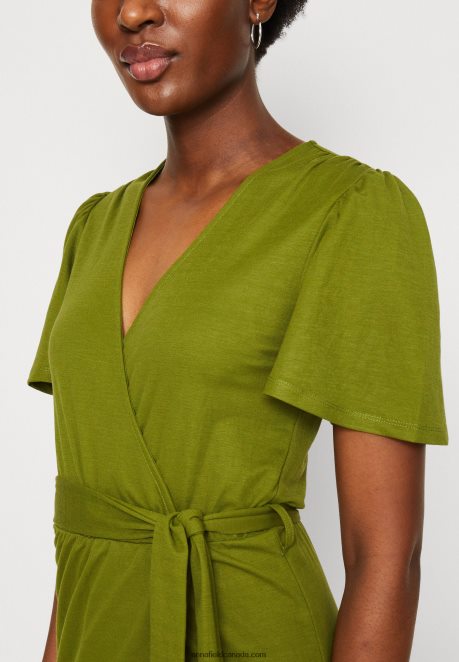 Anna Field Women Jersey Dress Green H42J4Z138