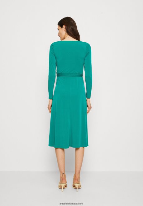 Anna Field Women Jersey Dress Green H42J4Z180