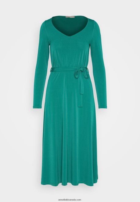 Anna Field Women Jersey Dress Green H42J4Z180