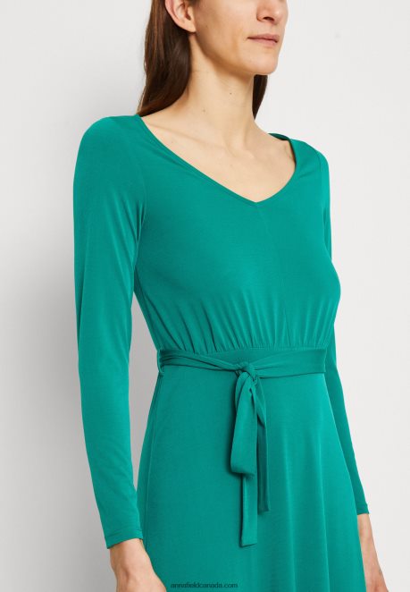 Anna Field Women Jersey Dress Green H42J4Z180