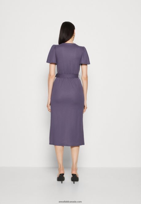 Anna Field Women Jersey Dress Grey H42J4Z163