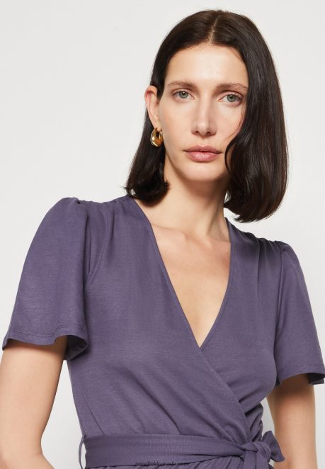Anna Field Women Jersey Dress Grey H42J4Z163