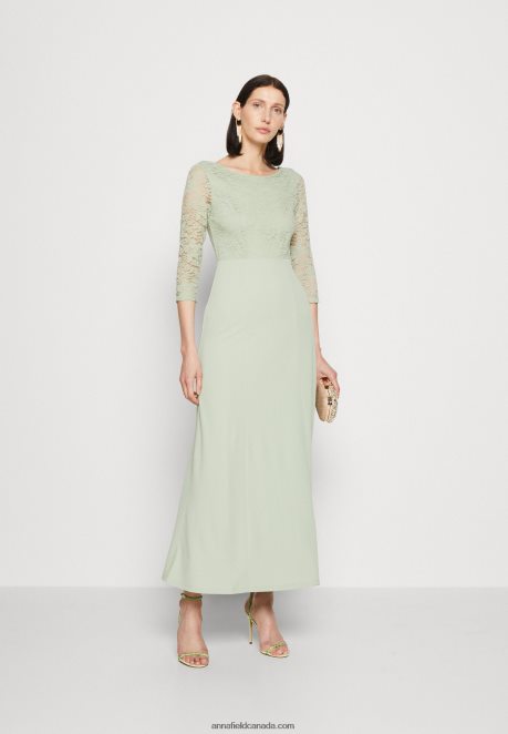 Anna Field Women Jersey Dress Light Green H42J4Z76