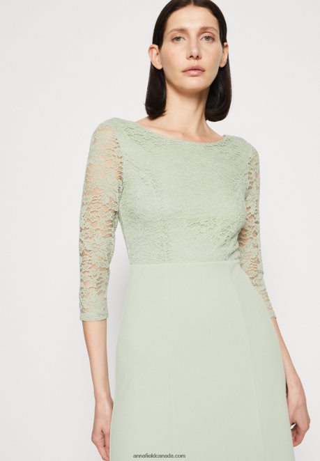 Anna Field Women Jersey Dress Light Green H42J4Z76