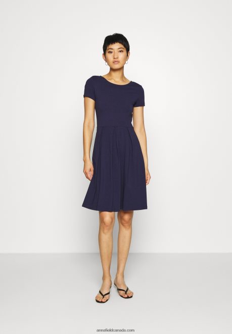 Anna Field Women Jersey Dress Maritime Blue H42J4Z105