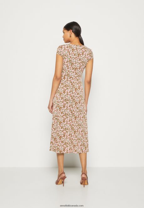 Anna Field Women Jersey Dress Multi-Coloured H42J4Z157