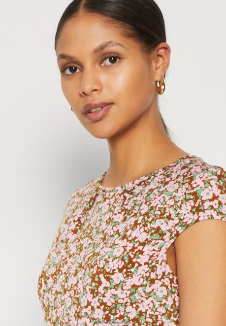 Anna Field Women Jersey Dress Multi-Coloured H42J4Z157