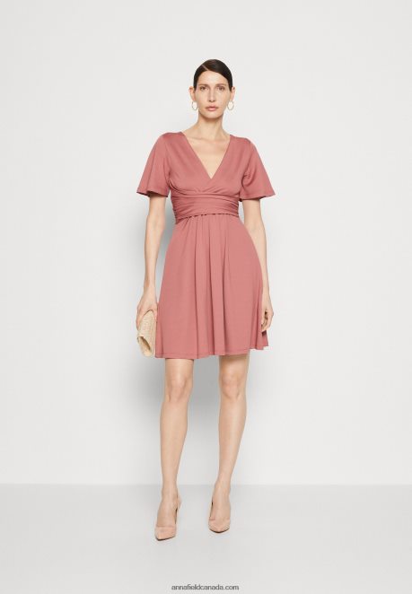 Anna Field Women Jersey Dress Pink H42J4Z127