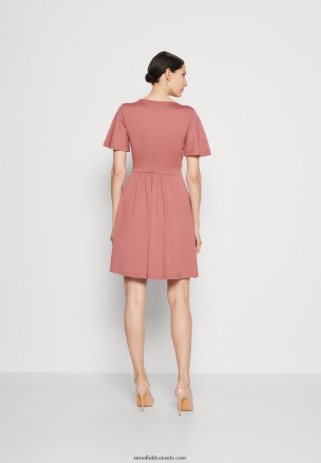 Anna Field Women Jersey Dress Pink H42J4Z127