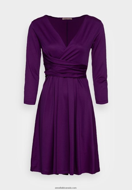 Anna Field Women Jersey Dress Purple H42J4Z145