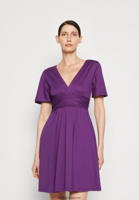 Anna Field Women Jersey Dress Purple H42J4Z148