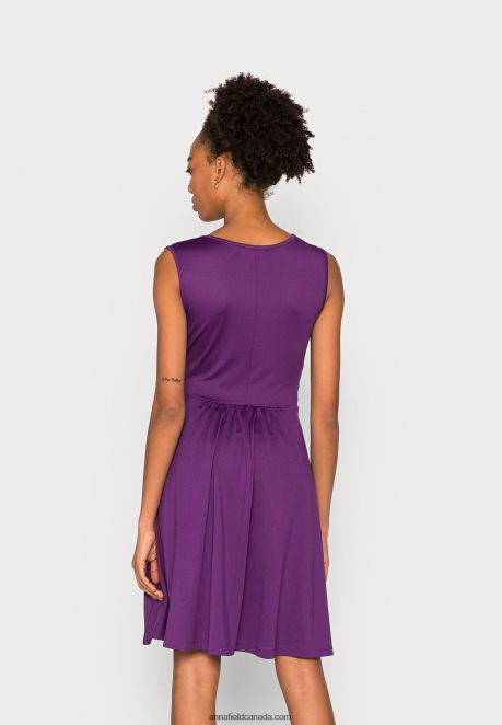 Anna Field Women Jersey Dress Purple H42J4Z170