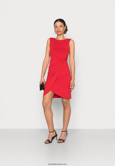Anna Field Women Jersey Dress Red H42J4Z104