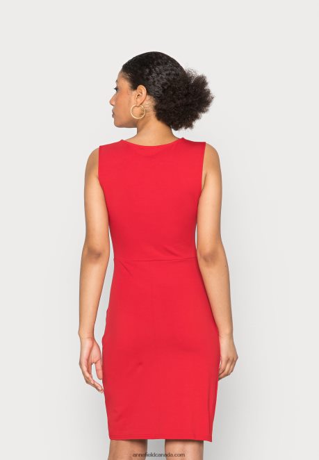 Anna Field Women Jersey Dress Red H42J4Z104