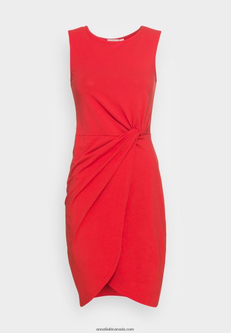 Anna Field Women Jersey Dress Red H42J4Z104