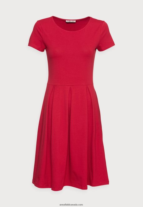 Anna Field Women Jersey Dress Red H42J4Z144