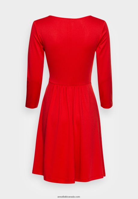 Anna Field Women Jersey Dress Red H42J4Z146