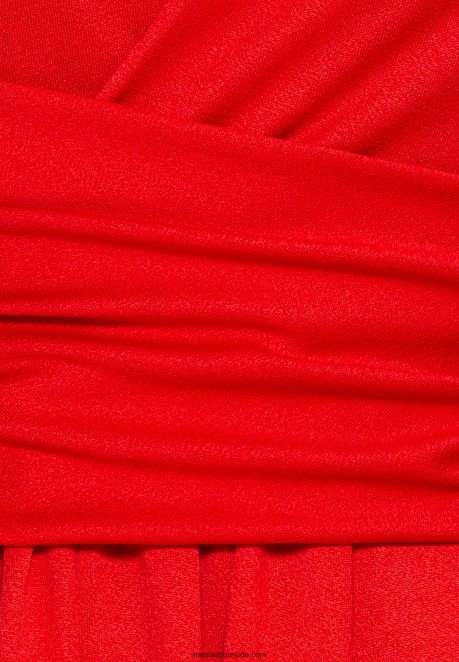Anna Field Women Jersey Dress Red H42J4Z146