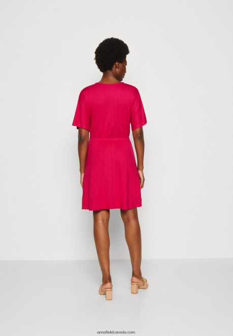 Anna Field Women Jersey Dress Red H42J4Z173