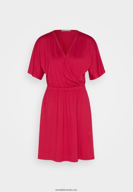Anna Field Women Jersey Dress Red H42J4Z173
