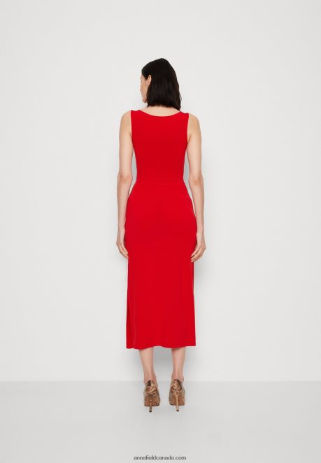 Anna Field Women Jersey Dress Red H42J4Z46