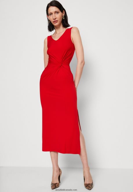 Anna Field Women Jersey Dress Red H42J4Z46