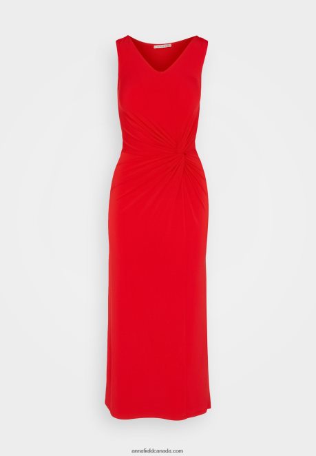 Anna Field Women Jersey Dress Red H42J4Z46