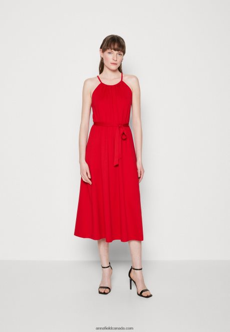 Anna Field Women Jersey Dress Red H42J4Z52