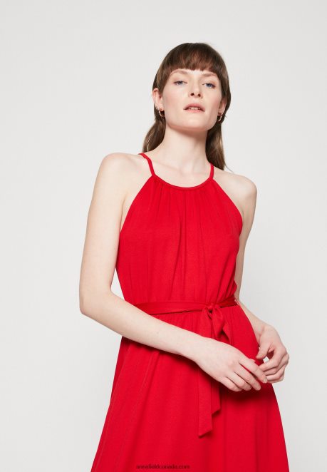 Anna Field Women Jersey Dress Red H42J4Z52