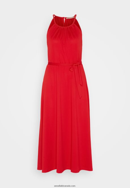 Anna Field Women Jersey Dress Red H42J4Z52