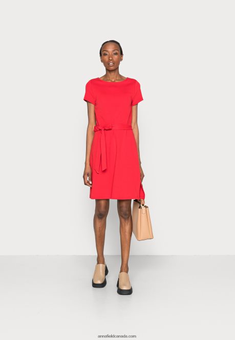 Anna Field Women Jersey Dress Red H42J4Z99