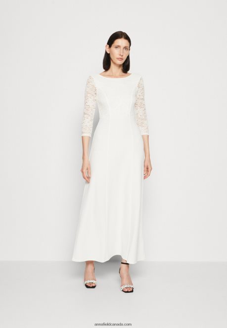 Anna Field Women Jersey Dress White H42J4Z75