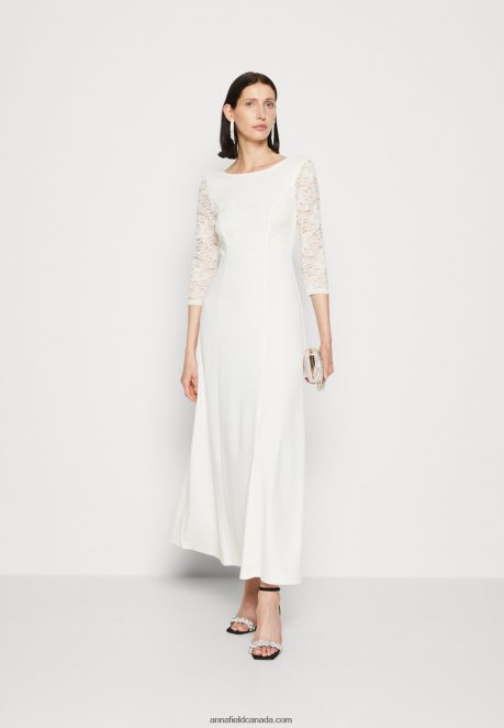 Anna Field Women Jersey Dress White H42J4Z75