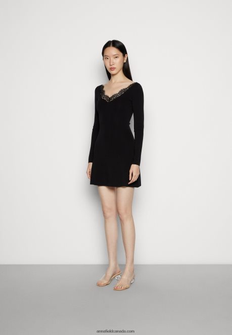 Anna Field Women Jumper Dress Black H42J4Z236