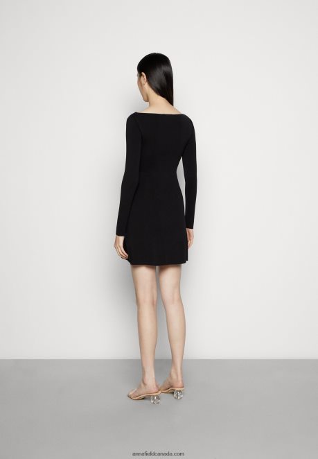 Anna Field Women Jumper Dress Black H42J4Z236
