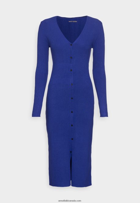 Anna Field Women Jumper Dress Blue H42J4Z235