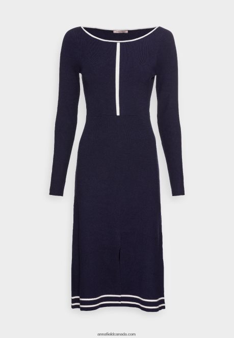 Anna Field Women Jumper Dress Dark Blue H42J4Z225