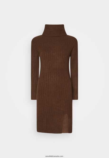 Anna Field Women Jumper Dress Dark Brown H42J4Z210