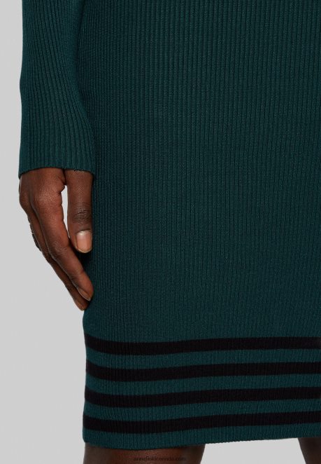 Anna Field Women Jumper Dress Dark Green/Black H42J4Z201
