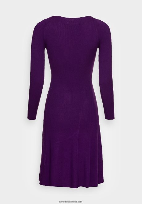 Anna Field Women Jumper Dress Purple H42J4Z228