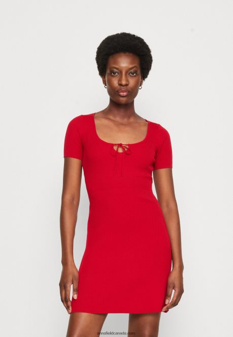 Anna Field Women Jumper Dress Red H42J4Z231