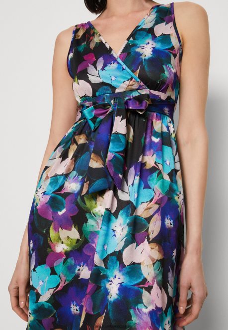 Anna Field Women Maxi Dress Black/Blue/Multicoloured H42J4Z135
