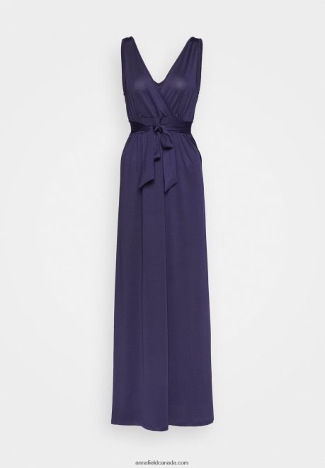 Anna Field Women Maxi Dress Dark Blue H42J4Z114