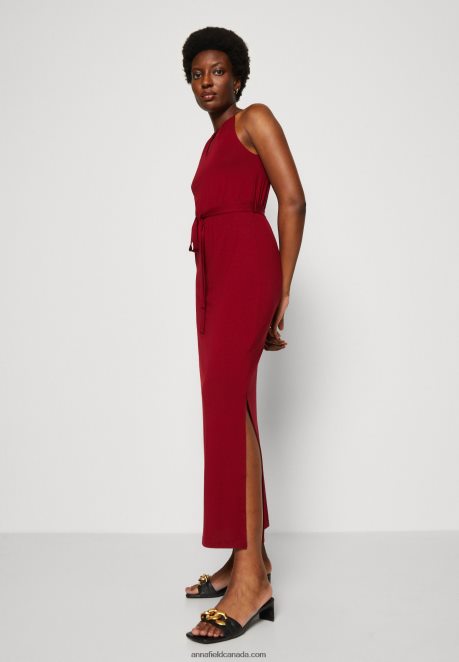 Anna Field Women Maxi Dress Dark Red H42J4Z125