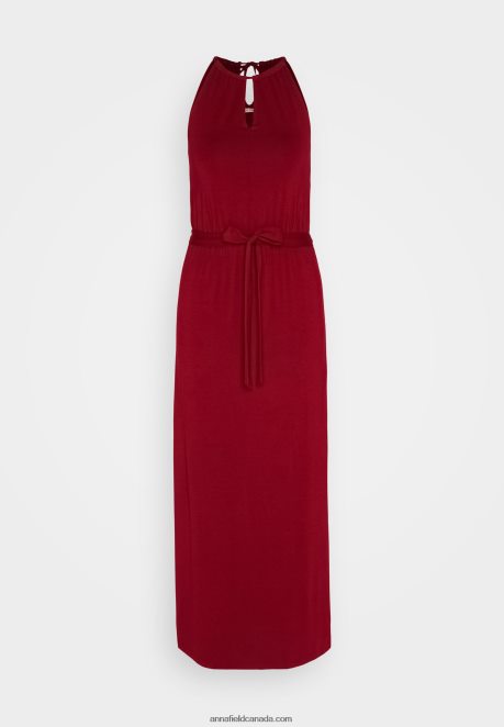 Anna Field Women Maxi Dress Dark Red H42J4Z125